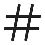 Number Symbol SVG Icon